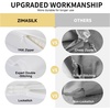 image:imageZIMASILK Upgraded 100 Pure Mulberry Silk Pillow Cases Grey Standard  6A Grade 19 Momme Silk Hair and Skin Care Reinforced Hidden Zipper Soft amp Smooth Gift Box 1pc Standard 20x26Ivory