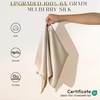 image:imageZIMASILK Upgraded 100 Pure Mulberry Silk Pillow Cases Grey Standard  6A Grade 19 Momme Silk Hair and Skin Care Reinforced Hidden Zipper Soft amp Smooth Gift Box 1pc Standard 20x26Beige