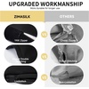 image:imageZIMASILK Upgraded 100 Pure Mulberry Silk Pillow Cases Grey Standard  6A Grade 19 Momme Silk Hair and Skin Care Reinforced Hidden Zipper Soft amp Smooth Gift Box 1pc Standard 20x26Black