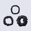 image:imageZIMASILK 100 Pure Mulberry Silk Hair Scrunchies for Women  No Damage  Gentle Elastic Hair Ties for Ponytail Holder  Hair Accessories 3 Pack BlackBlack 3sizes
