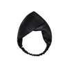 image:imageZIMASILK 19 Momme 100 Mulberry Silk Headband for Women Pink  Natural Silk Elastic Twisted Hair Wrap Turban For Washing Face amp Makeup NonSlip Sleep Hair Accessory1 Pack Black