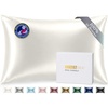 image:imageZIMASILK 25 Momme 100 Pure Mulberry Silk Pillow Cases Iron Gray Standard  Natural Silk Highest Grade 6A Hair and Skin Care Thick amp Soft Gift for Women Men 1pc Standard 20x26Ivory