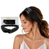 image:imageZIMASILK Adjustable 100 Mulberry Silk Headband for Women Black  19 Momme Silk NonSlip Twisted Hair Wrap Washing Face amp Makeup Soft Hair Accessories NoPull Gentle on Hair Gift BoxBlack