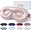 image:imageZIMASILK Adjustable 22 Momme 100 Pure Mulberry Silk Sleep Mask  3D Contoured Cup Eye Mask Soft Breathable Blindfold for Women Men Perfect Blocks Light for Sleeping BlackPinkadjustable