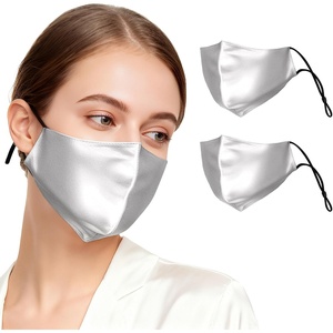image:imageZIMASILK 100 22 Momme Mulberry Silk Face Mask for Men amp Women  SkinFriendly Comfort Reusable Soft amp Breathable Lightweight Elastic Strap2 Pack  Light Gray