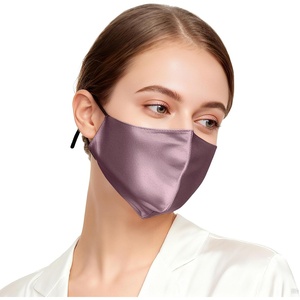 image:imageZIMASILK 100 22 Momme Mulberry Silk Face Mask for Men amp Women  SkinFriendly Comfort Reusable Soft amp Breathable Lightweight Elastic StrapDark Mauve