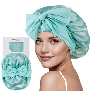 image:imageZIMASILK 100 Mulberry Silk Bonnet for Sleeping Women Long Hair Mint Green  Double Layer Breathable Silk Hair Wrap Cooling Tie Band Stay On Head For Curly Frizzy amp Natural Hair Protection 1PcMint Greenclover Crest