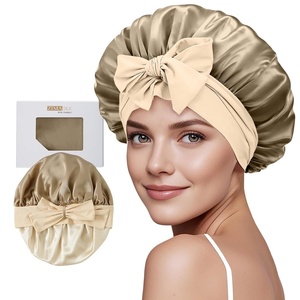 image:imageZIMASILK 100 Mulberry Silk Bonnet for Sleeping Women Long Hair Mint Green  Double Layer Breathable Silk Hair Wrap Cooling Tie Band Stay On Head For Curly Frizzy amp Natural Hair Protection 1PcLight Coffee