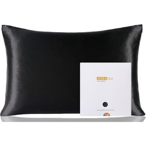 image:imageZIMASILK 100 Pure Mulberry Silk Pillow Cases for Hair and Skin Queen  Soft Hypoallergenic amp Smooth Both Sides Grade 6A Silk Hidden Zipper Gift for Women Men 1pc Queen 20x30 TaupeBlack