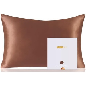 image:imageZIMASILK 100 Pure Mulberry Silk Pillow Cases for Hair and Skin Queen  Soft Hypoallergenic amp Smooth Both Sides Grade 6A Silk Hidden Zipper Gift for Women Men 1pc Queen 20x30 TaupeMocha