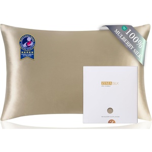 image:imageZIMASILK 100 Pure Mulberry Silk Pillow Cases for Hair and Skin Queen  Soft Hypoallergenic amp Smooth Both Sides Grade 6A Silk Hidden Zipper Gift for Women Men 1pc Queen 20x30 TaupeTaupe