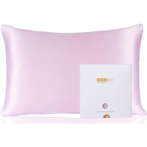 image:imageZIMASILK 100 Pure Mulberry Silk Pillow Cases for Hair and Skin Queen  Soft Hypoallergenic amp Smooth Both Sides Grade 6A Silk Hidden Zipper Gift for Women Men 1pc Queen 20x30 TaupeLight Purple