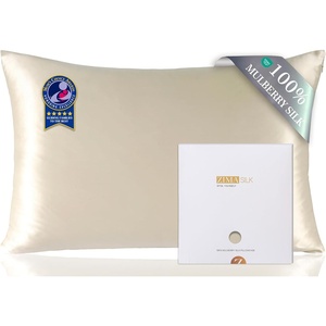 image:imageZIMASILK 100 Pure Mulberry Silk Pillow Cases for Hair and Skin Queen  Soft Hypoallergenic amp Smooth Both Sides Grade 6A Silk Hidden Zipper Gift for Women Men 1pc Queen 20x30 TaupeBeige