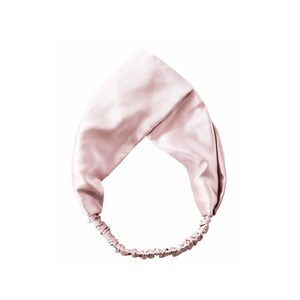 image:imageZIMASILK 19 Momme 100 Mulberry Silk Headband for Women Pink  Natural Silk Elastic Twisted Hair Wrap Turban For Washing Face amp Makeup NonSlip Sleep Hair Accessory1 Pack Pink