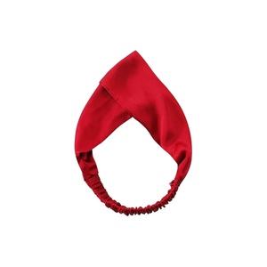 image:imageZIMASILK 19 Momme 100 Mulberry Silk Headband for Women Pink  Natural Silk Elastic Twisted Hair Wrap Turban For Washing Face amp Makeup NonSlip Sleep Hair Accessory1 Pack Burgundy