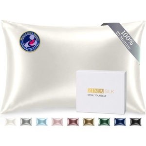 image:imageZIMASILK 25 Momme 100 Pure Mulberry Silk Pillow Cases Iron Gray Queen  Natural Silk Highest Grade 6A Hair and Skin Care Thick amp Soft Gift for Women Men 1pc Queen 20x30Ivory
