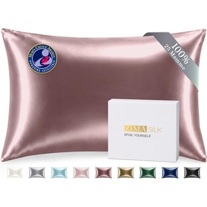 image:imageZIMASILK 25 Momme 100 Pure Mulberry Silk Pillow Cases Iron Gray Standard  Natural Silk Highest Grade 6A Hair and Skin Care Thick amp Soft Gift for Women Men 1pc Standard 20x26Gray Purple