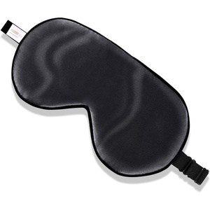 image:imageZIMASILK Adjustable 100 Mulberry Silk Sleep Mask  SuperSmooth Soft Natural Silk Eye Mask for Sleep Travel Multiple Color Options  Black 1 Pack  Black