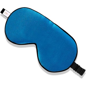image:imageZIMASILK Adjustable 100 Mulberry Silk Sleep Mask  SuperSmooth Soft Natural Silk Eye Mask for Sleep Travel Multiple Color Options  Black 1 Pack  Methyl Blue