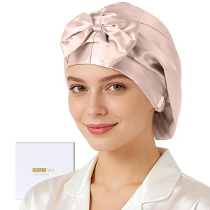 image:imageZIMASILK Adjustable 22 Momme 100 Mulberry Silk Bonnet for Sleeping Purple  DoubleLayered Silk Hair Bonnet for AntiFrizz amp Hair Protection  Reduces Slipping 1PcPink