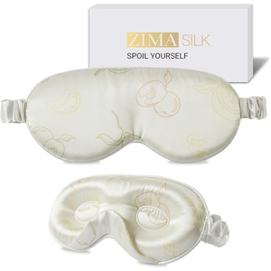 image:imageZIMASILK Adjustable 3D 22 Momme 100 Mulberry Silk Sleep Mask  Upgraded Eye Mask for Sleeping  Soft amp Breathable Blindfold  Blackout for Deep Sleeping Navy BlueIvory  Fruit Line Art