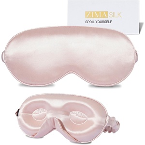 image:imageZIMASILK Adjustable 3D 22 Momme 100 Mulberry Silk Sleep Mask  Upgraded Eye Mask for Sleeping  Soft amp Breathable Blindfold  Blackout for Deep Sleeping Navy BluePink