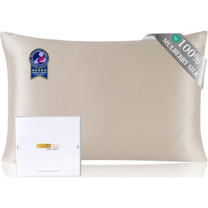 image:imageZIMASILK Upgraded 100 Pure Mulberry Silk Pillow Cases Grey Standard  6A Grade 19 Momme Silk Hair and Skin Care Reinforced Hidden Zipper Soft amp Smooth Gift Box 1pc Standard 20x26Beige