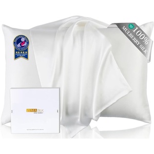 image:imageZIMASILK Upgraded 100 Pure Mulberry Silk Pillow Cases Grey Standard  6A Grade 19 Momme Silk Hair and Skin Care Reinforced Hidden Zipper Soft amp Smooth Gift Box 1pc Standard 20x26Ivory