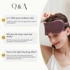 image:imageZIMASILK Adjustable 100 22 Momme Mulberry Silk Sleep Mask  Filled with Natural Silk  Softest amp Breathable  Blackout Eye Mask for Women Men Gift for Travel Nap BeigeSky Blue