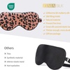 image:imageZIMASILK Adjustable 100 22 Momme Mulberry Silk Sleep Mask  Filled with Natural Silk  Softest amp Breathable  Blackout Eye Mask for Women Men Gift for Travel Nap BeigeLeopard  Black Pink