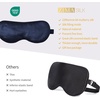 image:imageZIMASILK Adjustable 100 22 Momme Mulberry Silk Sleep Mask  Filled with Natural Silk  Softest amp Breathable  Blackout Eye Mask for Women Men Gift for Travel Nap BeigeNavy Blue