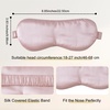 image:imageZIMASILK Adjustable 100 22 Momme Mulberry Silk Sleep Mask  Filled with Natural Silk  Softest amp Breathable  Blackout Eye Mask for Women Men Gift for Travel Nap BeigePink