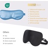 image:imageZIMASILK Adjustable 100 22 Momme Mulberry Silk Sleep Mask  Filled with Natural Silk  Softest amp Breathable  Blackout Eye Mask for Women Men Gift for Travel Nap BeigeSky Blue