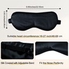 image:imageZIMASILK Adjustable 100 22 Momme Mulberry Silk Sleep Mask  Filled with Natural Silk  Softest amp Breathable  Blackout Eye Mask for Women Men Gift for Travel Nap BeigeBlack  New