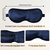 image:imageZIMASILK Adjustable 100 22 Momme Mulberry Silk Sleep Mask  Filled with Natural Silk  Softest amp Breathable  Blackout Eye Mask for Women Men Gift for Travel Nap BeigeNavy Blue
