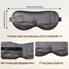 image:imageZIMASILK Adjustable 100 22 Momme Mulberry Silk Sleep Mask  Filled with Natural Silk  Softest amp Breathable  Blackout Eye Mask for Women Men Gift for Travel Nap BeigeBlackish Grey
