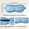image:imageZIMASILK Adjustable 100 22 Momme Mulberry Silk Sleep Mask  Filled with Natural Silk  Softest amp Breathable  Blackout Eye Mask for Women Men Gift for Travel Nap BeigeSky Blue