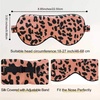 image:imageZIMASILK Adjustable 100 22 Momme Mulberry Silk Sleep Mask  Filled with Natural Silk  Softest amp Breathable  Blackout Eye Mask for Women Men Gift for Travel Nap BeigeLeopard  Black Pink
