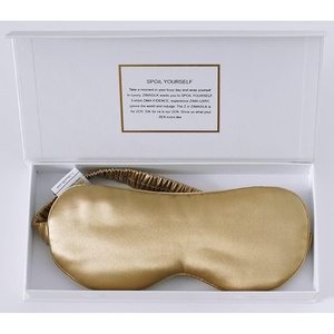 image:imageZIMASILK Adjustable 100 22 Momme Mulberry Silk Sleep Mask  Filled with Natural Silk  Softest amp Breathable  Blackout Eye Mask for Women Men Gift for Travel Nap BeigeGolden