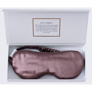 image:imageZIMASILK Adjustable 100 22 Momme Mulberry Silk Sleep Mask  Filled with Natural Silk  Softest amp Breathable  Blackout Eye Mask for Women Men Gift for Travel Nap BeigePlum Wine