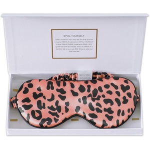 image:imageZIMASILK Adjustable 100 22 Momme Mulberry Silk Sleep Mask  Filled with Natural Silk  Softest amp Breathable  Blackout Eye Mask for Women Men Gift for Travel Nap BeigeLeopard  Black Pink