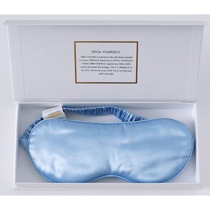 image:imageZIMASILK Adjustable 100 22 Momme Mulberry Silk Sleep Mask  Filled with Natural Silk  Softest amp Breathable  Blackout Eye Mask for Women Men Gift for Travel Nap BeigeSky Blue