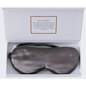 image:imageZIMASILK Adjustable 100 22 Momme Mulberry Silk Sleep Mask  Filled with Natural Silk  Softest amp Breathable  Blackout Eye Mask for Women Men Gift for Travel Nap BeigeBlackish Grey