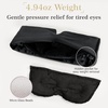 image:imageZIMASILK 100 22 Momme Mulberry Silk Weighted Eye Mask for SleepingBlack