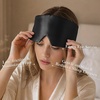 image:imageZIMASILK 100 22 Momme Mulberry Silk Weighted Eye Mask for SleepingBlack
