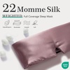 image:imageZIMASILK 100 22 Momme Mulberry Silk Weighted Eye Mask for SleepingDark Mauve